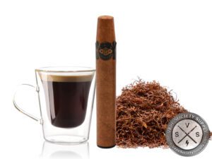 ELF ECigar 3000 Puff Disposable Cigar Device With Ash Simulated LED Tip - Pack of 3 Coffee Tobacco