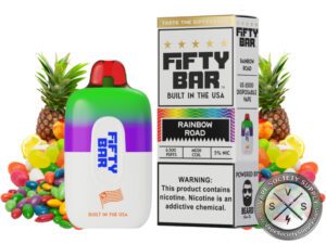 Fifty Bar Disposable 6500 Puff Rainbow Road