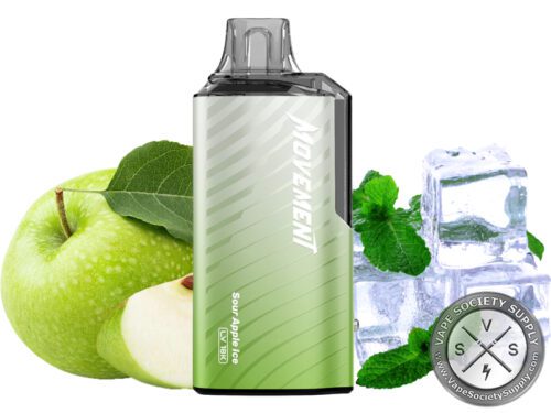 MOVEMENT LV 18k Puffs Powered By Lost Vape Disposable Sour Apple Ice
