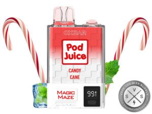 Pod Juice x OXBAR Magic Maze Disposable 10000 Puffs Candy Cane