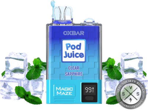 Pod Juice x OXBAR Magic Maze Disposable 10000 Puffs Clear Sapphire