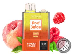 Pod Juice x OXBAR Magic Maze Disposable 10000 Puffs Peach Ring