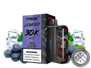 Tyson 2.0 Legend Disposable Vape _ 30K Puffs Frozen Blueberry