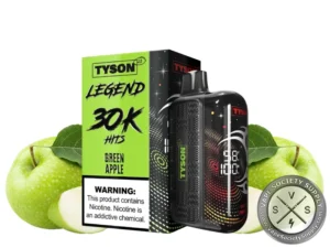 Tyson 2.0 Legend Disposable Vape _ 30K Puffs Green Apple