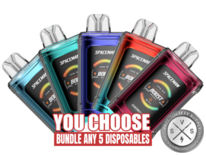 [5-Pack] SMOK Spaceman Prism Disposable Vape _ 20K Puffs