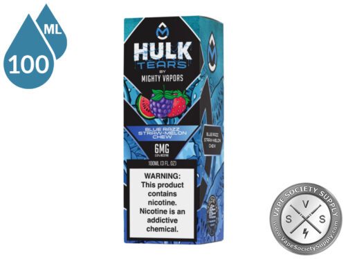 Blue Razz Straw Melon Chew – Hulk Tears box