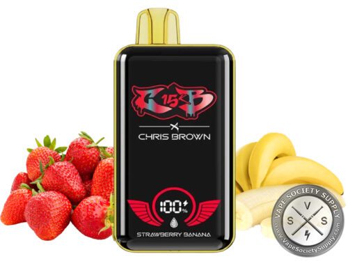 Chris Brown CB15K Puffs Disposable Strawberry Banana