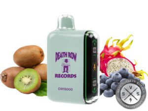 Death Row Records DR 15000 Puffs Disposable Kiwi Dragon Berry