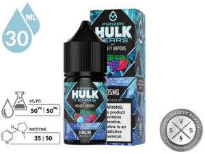 Frozen Blue Razz Straw-Melon Chew Hulk Tears Salt info