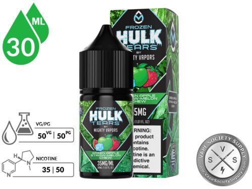Frozen Green Apple Straw-Melon Chew Hulk Tears Salt info
