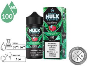 Frozen Hulk Tears Straw-Melon Chew HULK TEARS by MIGHTY VAPORS info