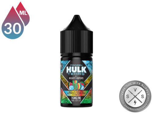Frozen Sour Belts Straw-Melon Chew Hulk Tears Salt bottle