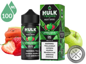 Green Apple Straw-Melon Chew HULK TEARS by MIGHTY VAPOR