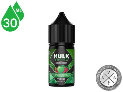 Green Apple Straw-Melon Chew Hulk Tears Salt bottle