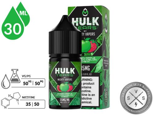 Green Apple Straw-Melon Chew Hulk Tears Salt info