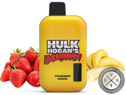 Hulk Hogan Hulkamania Disposable Vape - 8000 Puffs Strawberry Banana
