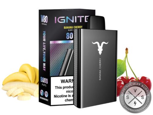 IGNITE V80 Disposable 8000 Puffs Banana Cherry