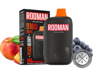RODMAN By Aloha Sun 9100 Puffs Disposable Peach Berry