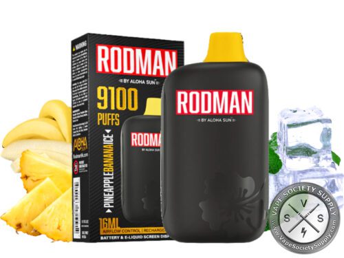 RODMAN By Aloha Sun 9100 Puffs Disposable Pineapple Banana Ice