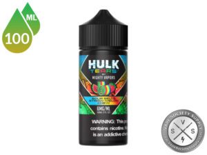 Sour Belt Straw-Melon Chew HULK TEARS by MIGHTY VAPORS bottle