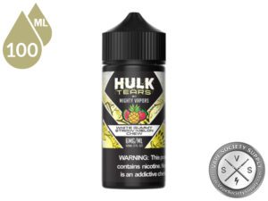 White Gummy Straw-Melon Chew HULK TEARS by MIGHTY VAPORS bottle