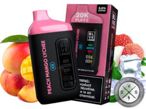 BLVK BAR 20000 PUFF Peach Mango Lychee Ice