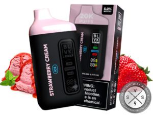 BLVK BAR 20000 PUFF Strawberry Cream Ice