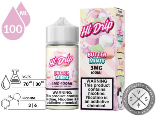 Butter Mints HI DRIP E-Liquids info