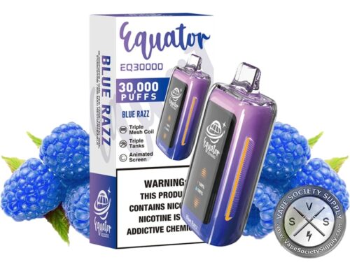 Equator EQ30000 Puffs Disposable Blue Razz