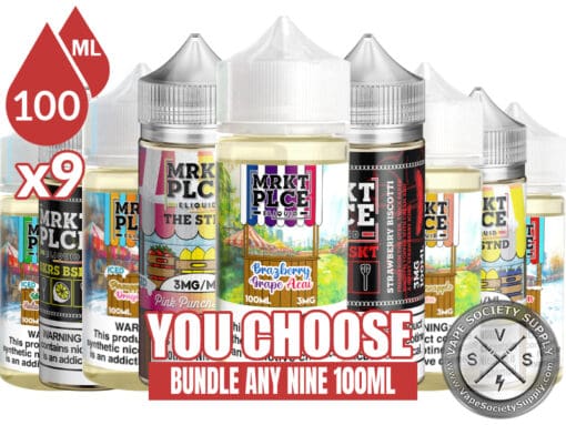 MRKT PLCE Vape Juice Bundle 9 100ml (900ml)