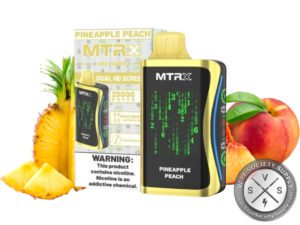 MTRX MX 25000 Puff Vape Disposable Pineapple Peach
