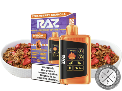 RAZ DC25000 Disposable Vape _ 25k Puffs Strawberry Granola