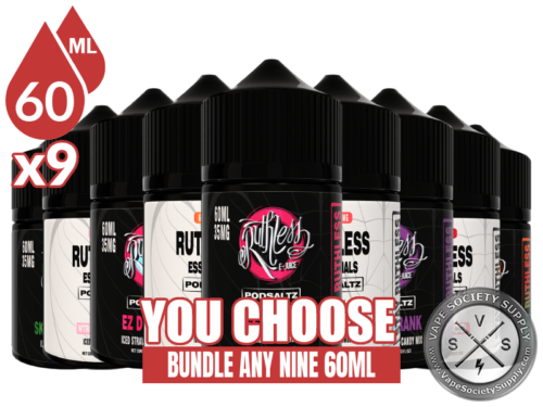Ruthless Pod Saltz Bundle 9 60ml (540ml)