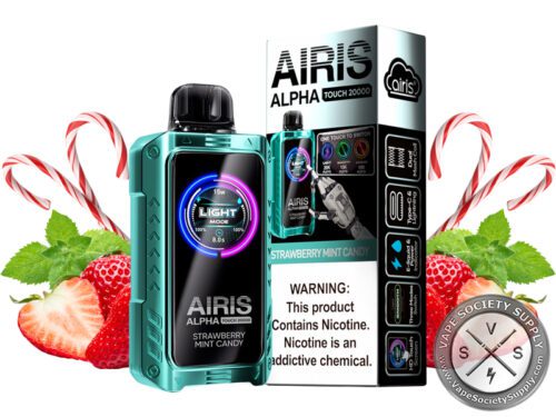 AIRIS Alpha Touch 20K Puffs Disposable Vape Strawberry Mint Candy
