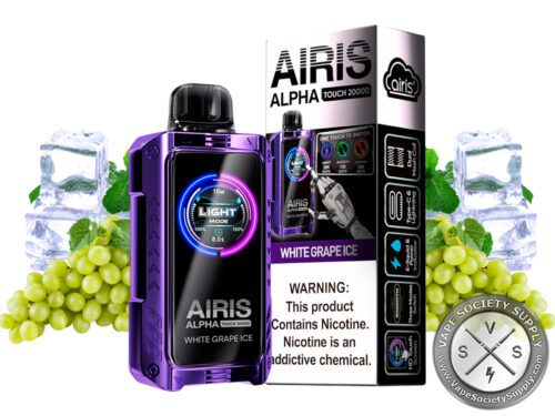 AIRIS Alpha Touch 20K Puffs Disposable Vape White Grape Ice