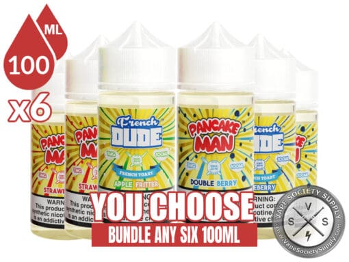 French Dude&Pancake Man Bundle 6 100ml (600ml)