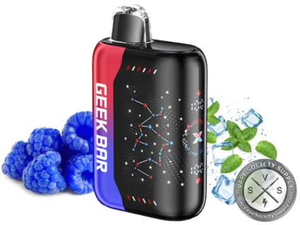 Geek Bar Pulse X Disposable Vape _ 25K Puffs Blue Razz Ice Patriot Edition