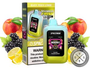 SMOK Spaceman Nebula Disposable Vape – 25000 Puffs Black Peach Lemon