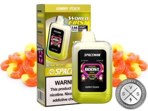SMOK Spaceman Nebula Disposable Vape – 25000 Puffs Gummy Peach