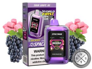 SMOK Spaceman Nebula Disposable Vape – 25000 Puffs Sour Grape BG