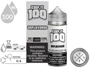 Unflavored KEEP IT 100 E-Liquid (2)