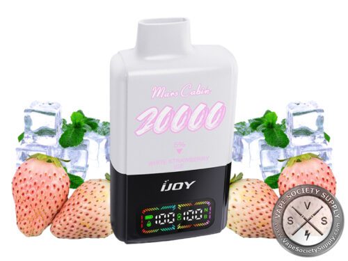 iJoy Mars Cabin 20K Puffs Disposable Pod Kit White Strawberry Ice