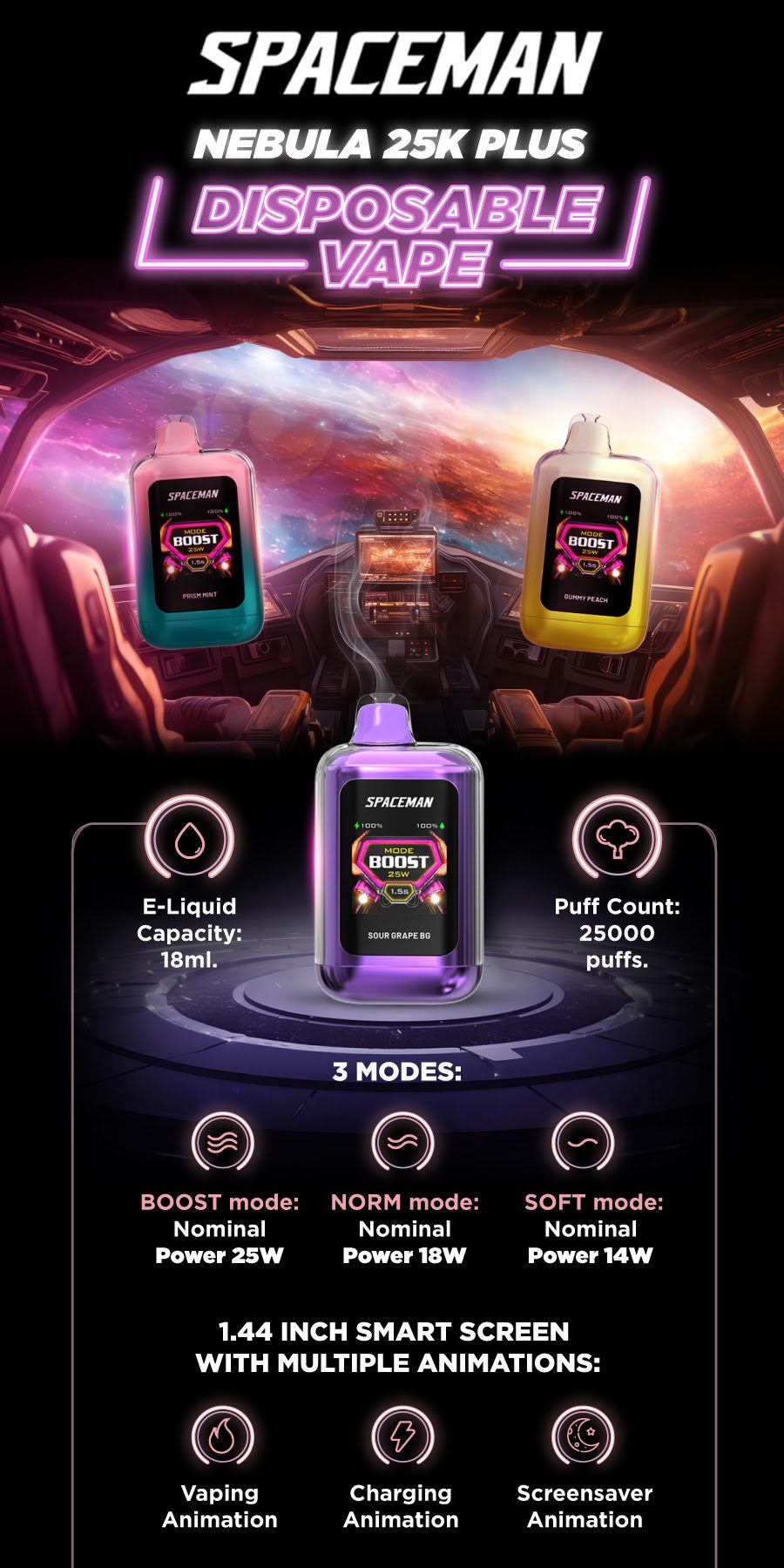 smok spaceman nebula disposable vape