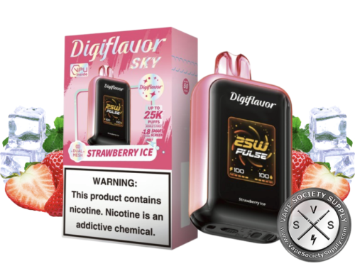 DigiFlavor SKY 25k Disposable Vape _ 25k Puffs Strawberry Ice