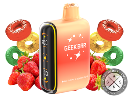 Geek Bar Pulse 15000 Disposable _ 15k Puffs Strawberry Savers