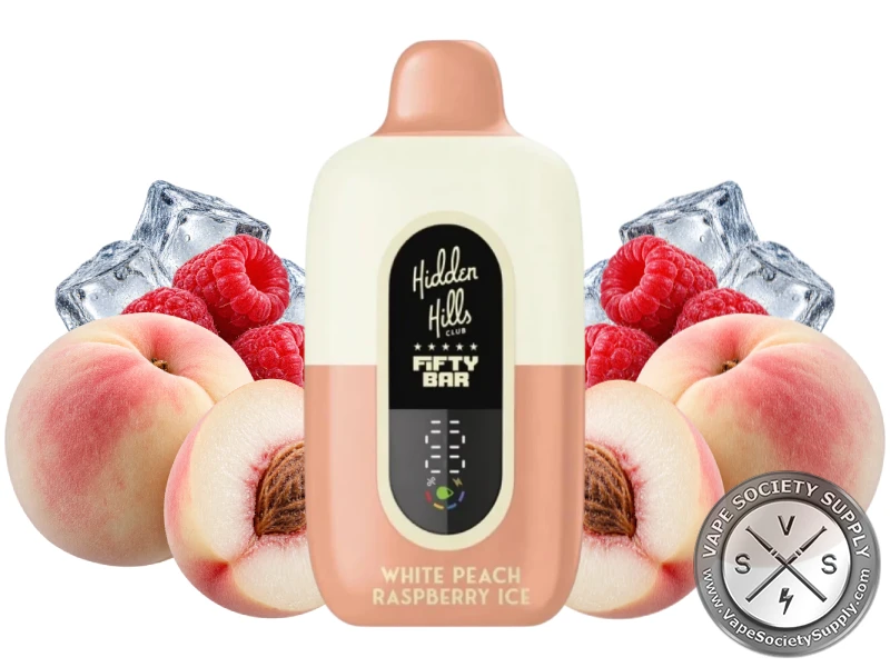 Fifty Bar 20K Disposable Vape White PEach Raspberry