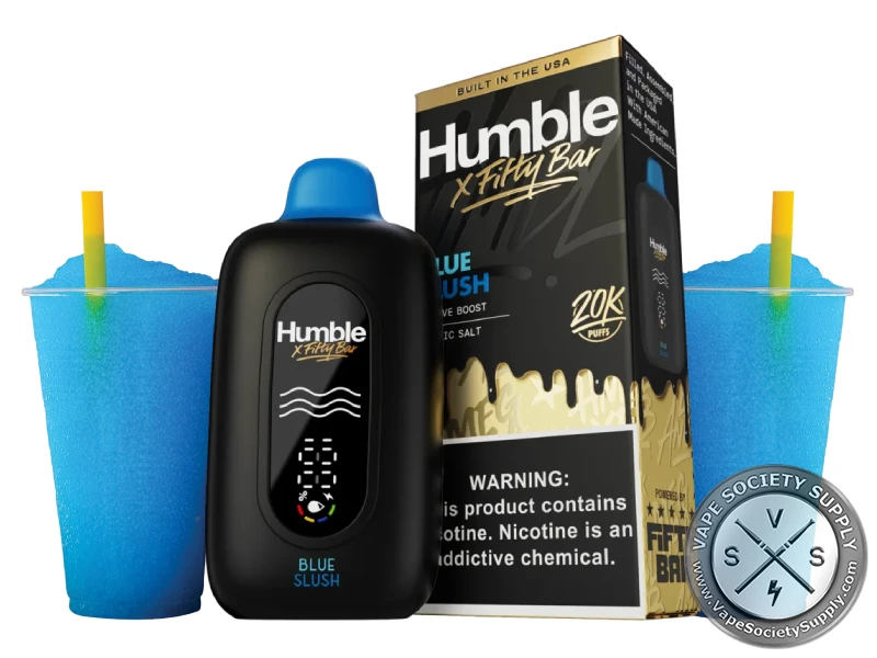 Fifty Bar Disposable Vape _ 20K Puffs HUMBLE - Blue Slush