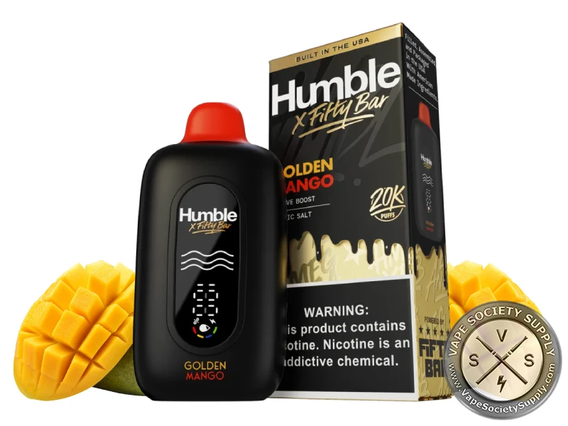 Fifty Bar Disposable Vape _ 20K Puffs HUMBLE - Golden Mango