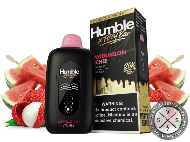 Fifty Bar Disposable Vape _ 20K Puffs HUMBLE - Watermelon Lychee