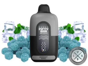 Fifty Bar Disposable Vape _ 20K Puffs Iced Blue Rancher